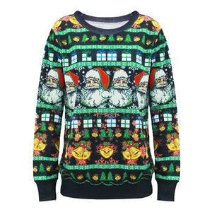 Christmas Jesus Print Sweatshirts