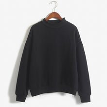 Load image into Gallery viewer, 9 Colors Winter Solid Color Round Neck Long Sleeve Velvet Warm Sweatshirts