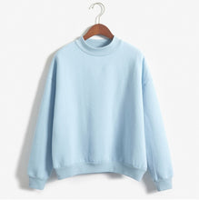Load image into Gallery viewer, 9 Colors Winter Solid Color Round Neck Long Sleeve Velvet Warm Sweatshirts