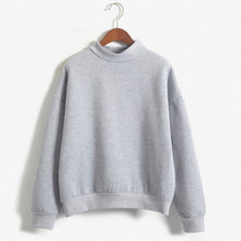 Load image into Gallery viewer, 9 Colors Winter Solid Color Round Neck Long Sleeve Velvet Warm Sweatshirts