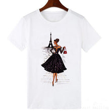 Load image into Gallery viewer, Vintage Vogue Paris printing Girl T Shirt