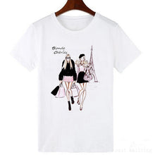 Load image into Gallery viewer, Vintage Vogue Paris printing Girl T Shirt