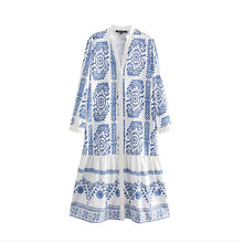 Load image into Gallery viewer, Chic Floral Print Dress