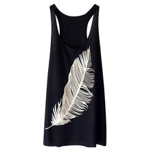 Load image into Gallery viewer, Feather Print T Shirt Dress