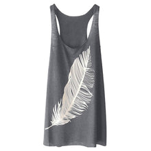 Load image into Gallery viewer, Feather Print T Shirt Dress