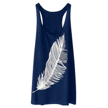 Load image into Gallery viewer, Feather Print T Shirt Dress