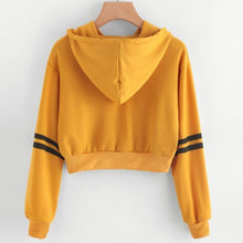 Load image into Gallery viewer, Hoodies Lady's Tops Varsity-Striped Sweatshirt