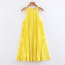 Load image into Gallery viewer, Sleeveless Yellow Dress