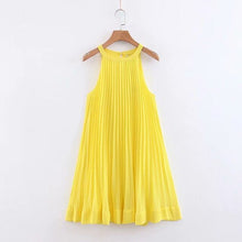 Load image into Gallery viewer, Sleeveless Yellow Dress