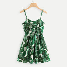 Load image into Gallery viewer, Floral Print Waist Mini Dress