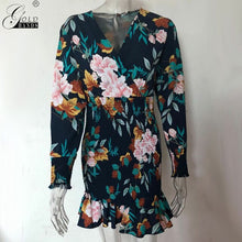 Load image into Gallery viewer, Bohemian Floral Print Women Dress